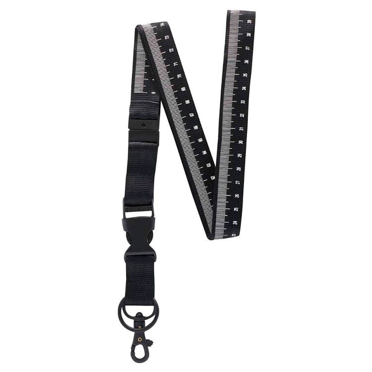 Daiwa Fish Measure Lanyard Black & White