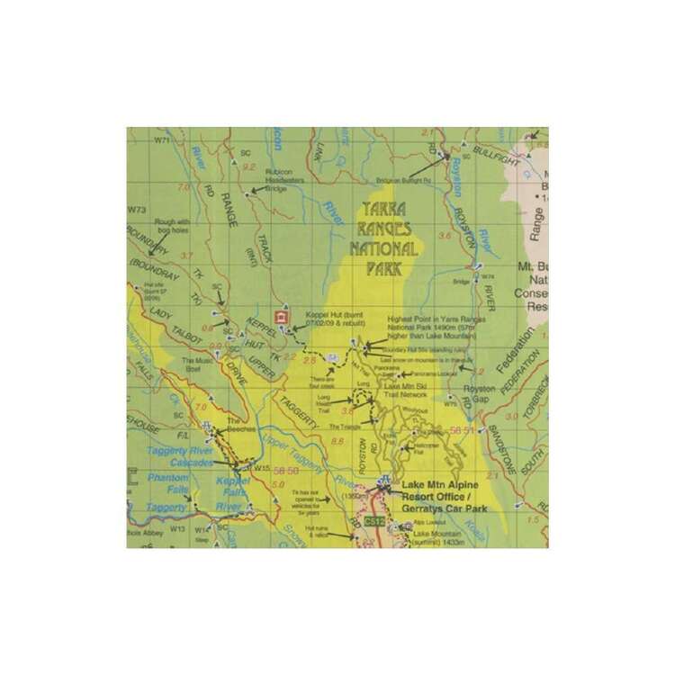 Rooftop Marysville - Lake Eildon Map