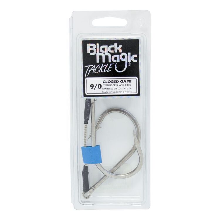 Black Magic Twin Shackle Rig - Closed Gape Silver
