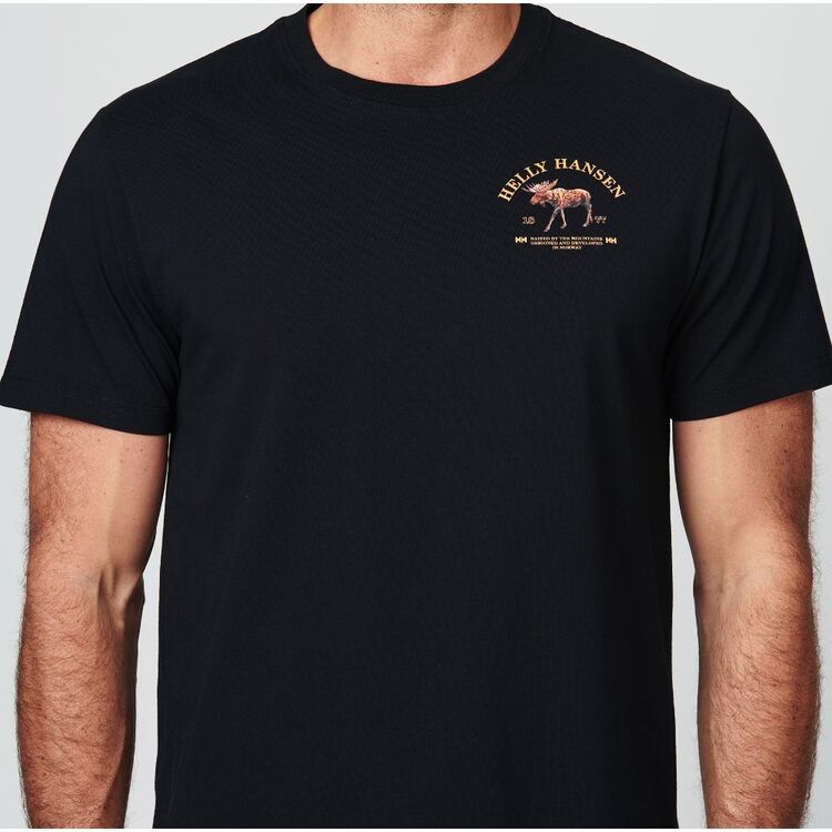 Helly Hansen Men's Raised By Mountains Tee Black