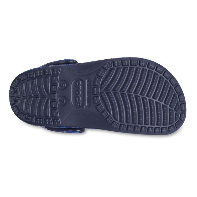 Crocs Unisex Classic Camo Clogs Navy Camo