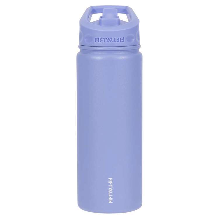 Fifty Fifty 530mL Straw Water Bottle Periwinkle