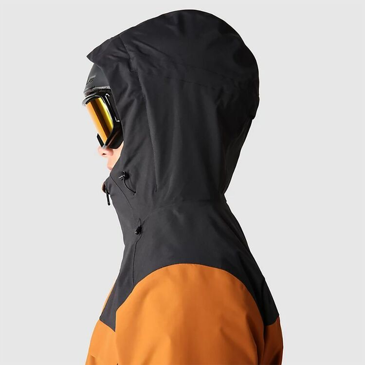 The North Face Men's Fourbarrel Tricot Jacket Leather Brown & Black
