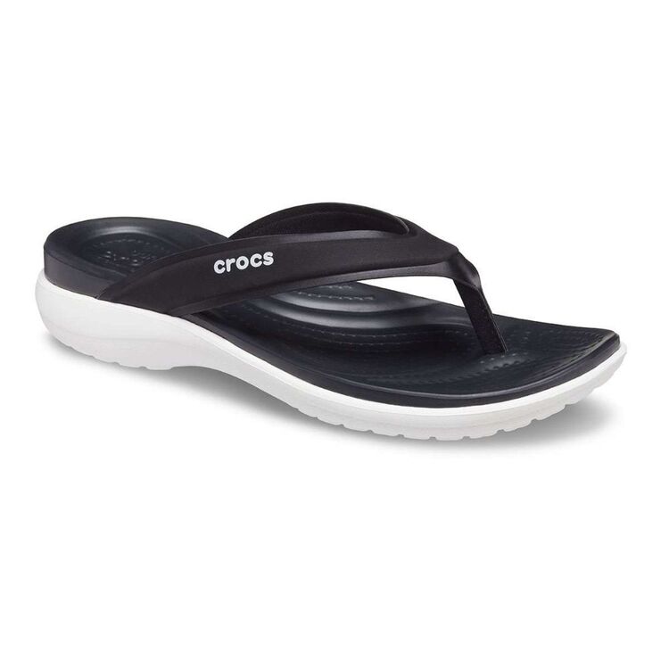 Crocs Women's Capri V Sporty Thongs Black