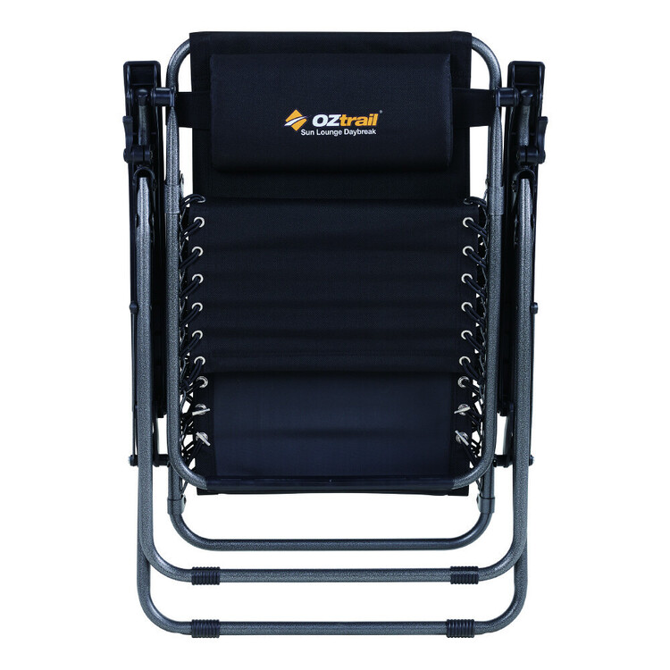 Oztrail Daybreak Sun Lounger Black