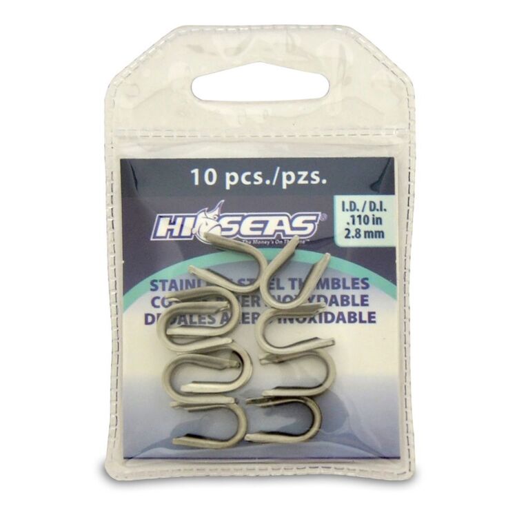 HI-SEAS Stainless Steel Thimbles 10 Pack Grey