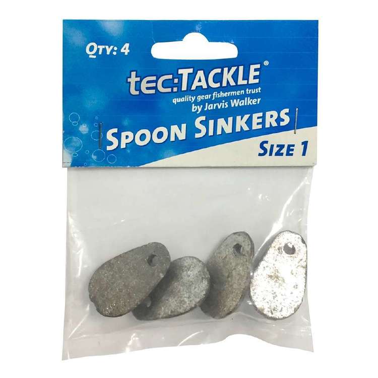Jarvis Walker Tec Tackle Spoon Sinkers Pack Grey