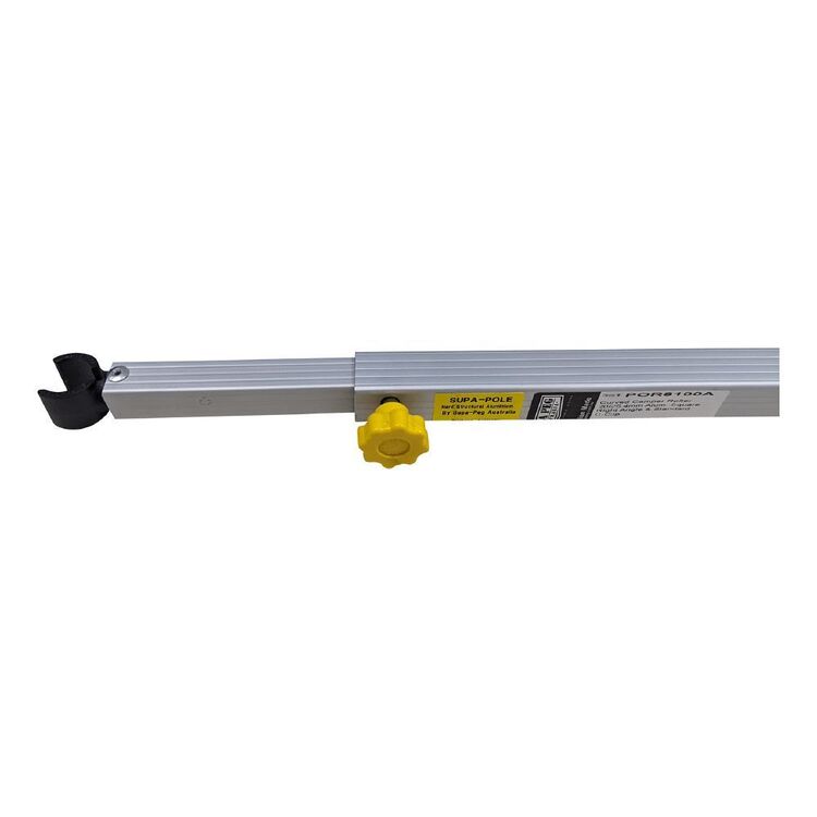 SUPA PEG 275cm Adjustable Curved Camper Rafter Silver