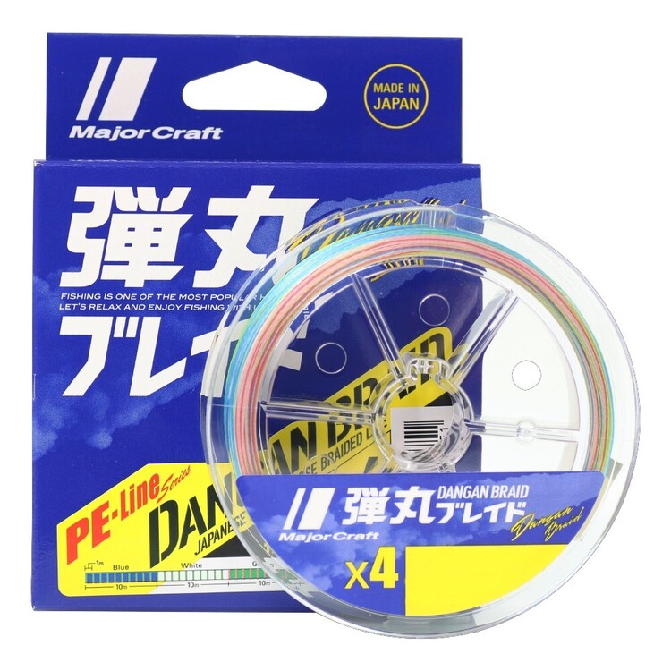 Majorcraft Dangan x8 Braid Line 150 Metre Spool Multicoloured