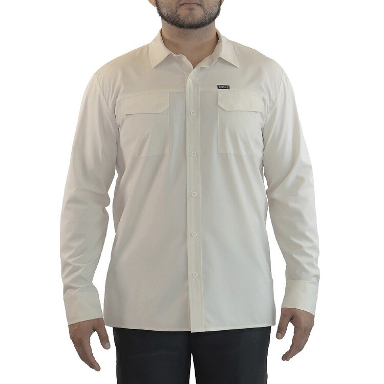 Gillz Everyman Woven Long Sleeve Performance Vented Fishing Shirt Turtle Dove