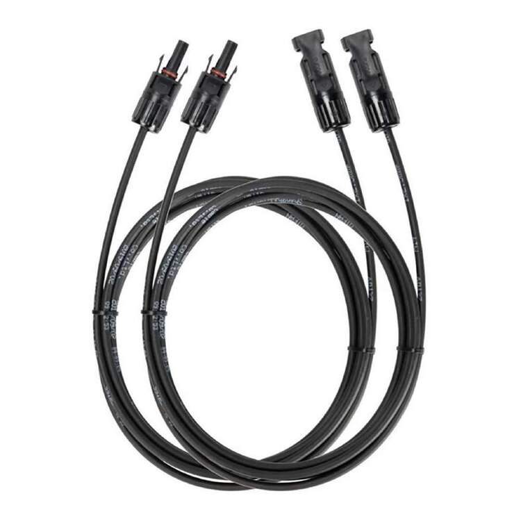 EcoFlow Solar 3m Extension Cable MC4 2 Pack Black