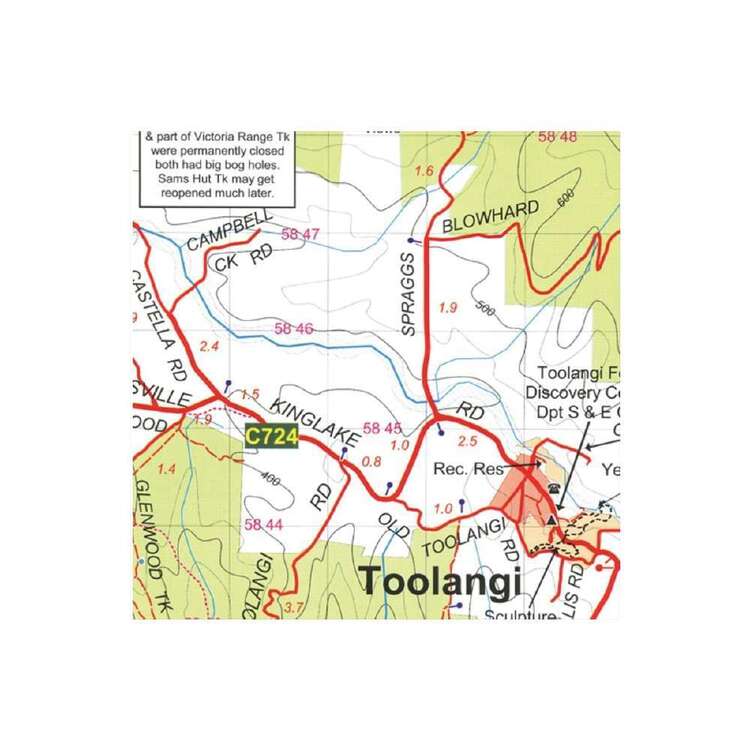 Rooftop Toolangi - Macedon Map