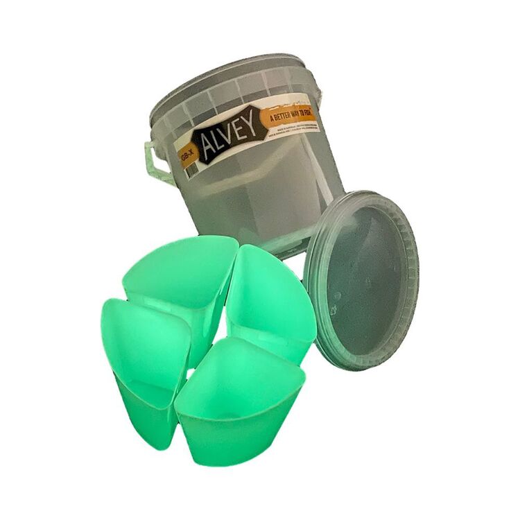 Alvey 5 Piece 10L Glow Bucket White Glow 10 L