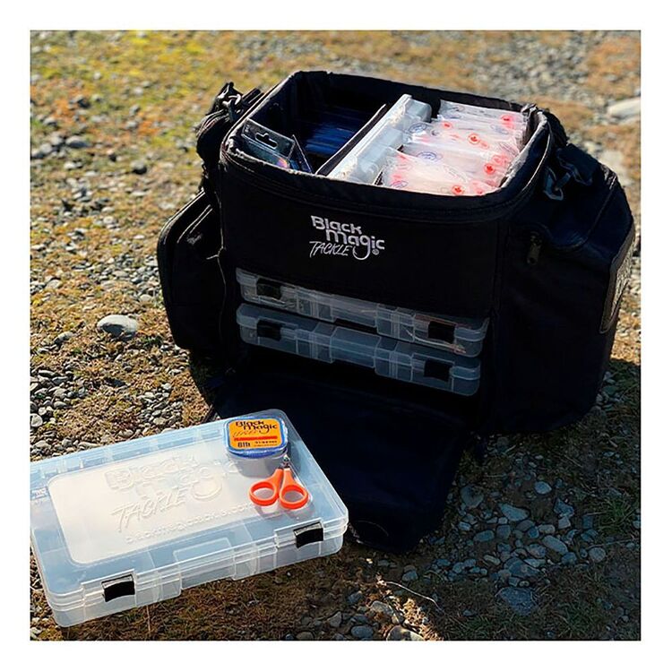 Black Magic Tackle Bag & Trays (3 Pack) Black