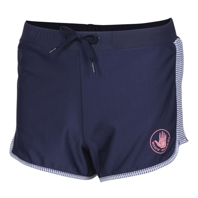 Body Glove Youth Girls Striped Swim Shorts Navy Stripe