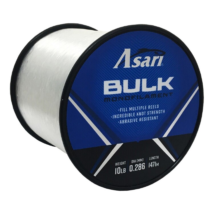 Asari Bulk Mono Fishing Line 1/4LB Spool