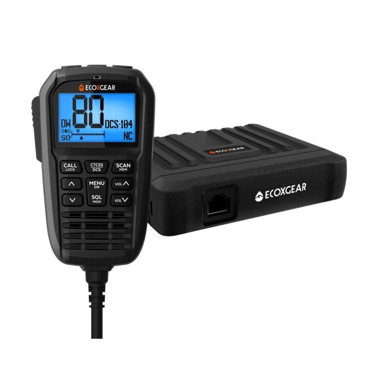 Ecoxgear 5 Watt Super Compact Remote UHF CB Radio Touring Pack Black