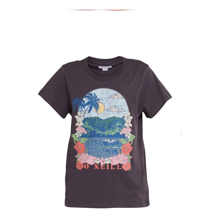O'Neill Youth Girls Paradise Happens Tee Washed Black