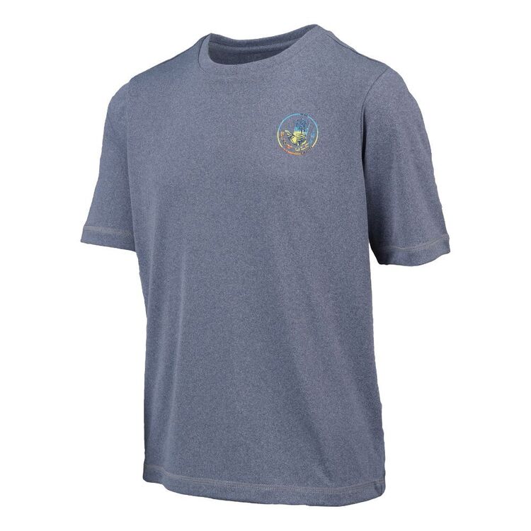 Body Glove Youth Short Sleeve Logo Surf Rash Vest Tee Blue Marle