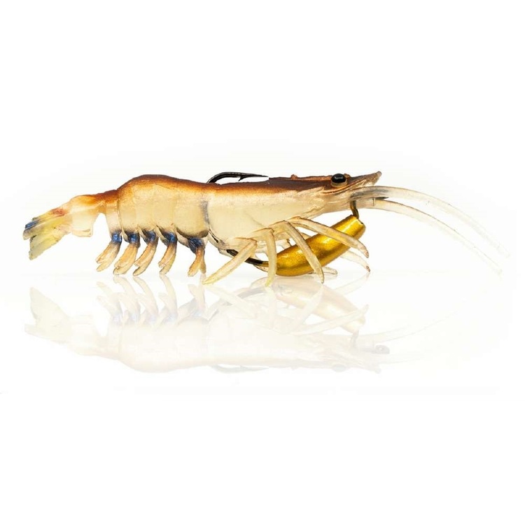 Chasebaits Flick Prawn Junior 65mm Lure 2 Pack Native Prawn