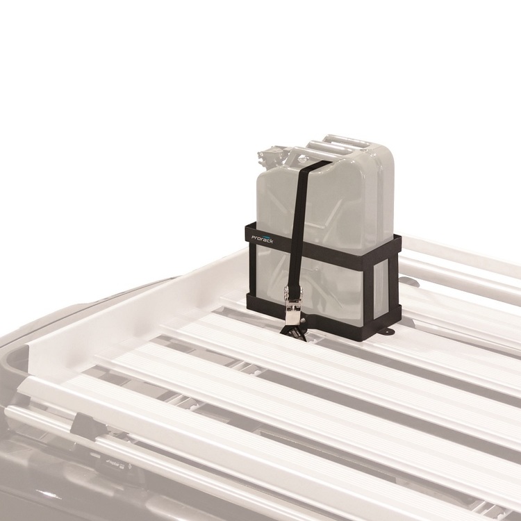 Prorack Alloy Tray Fuel Container Holder Black