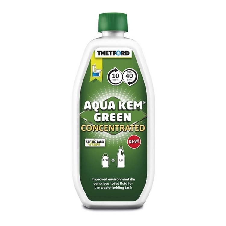 Thetford Aqua Kem Green Concentrated Toilet Fluid 750mL Green