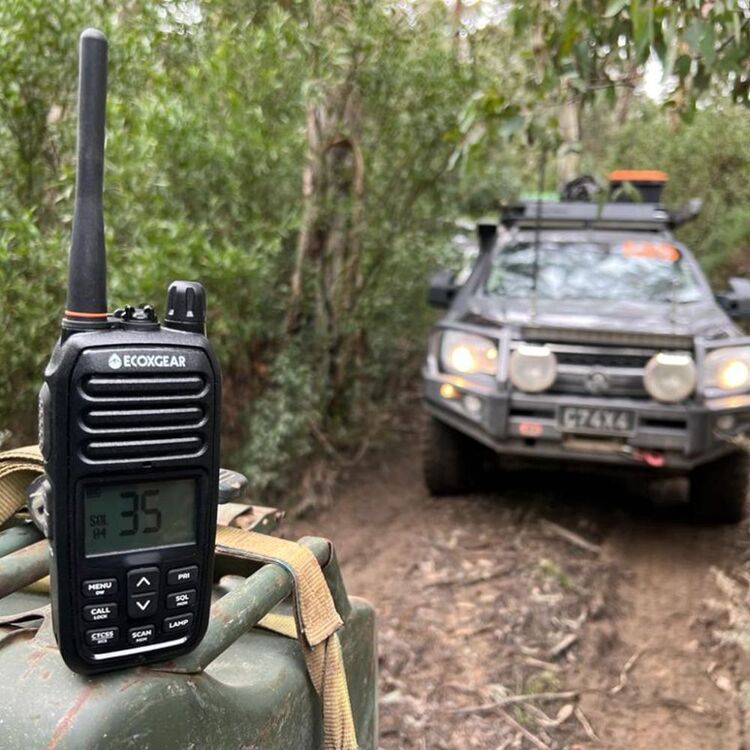 Ecoxgear 5 Watt UHF CB Radio Handheld Twin Pack Black 5 Watts