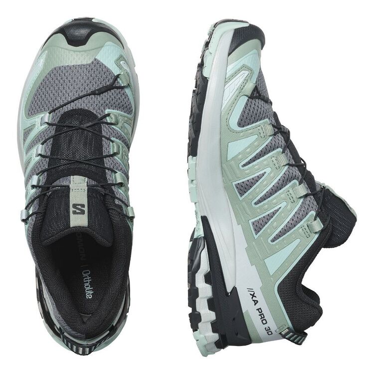 Salomon Women's XA Pro 3D V9 Low Hiking Shoes Quiet Shade/Lily Pad/Blue Haze