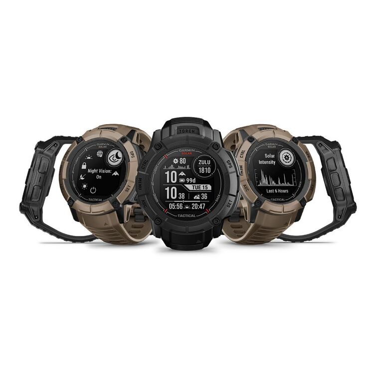 Garmin Instinct 2X Solar Tactical Rugged GPS Smartwatch Tan