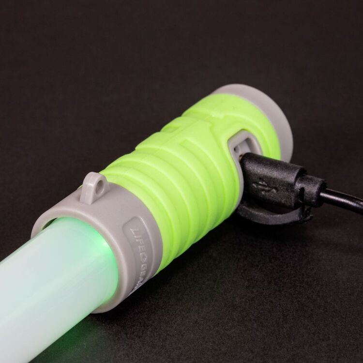 Life + Gear 30 Lumen Rechargable Glowstick Torch Multicoloured 30 Lumens