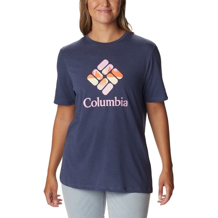 Columbia Women's Bluebird Day Crew Nocturnal Heather