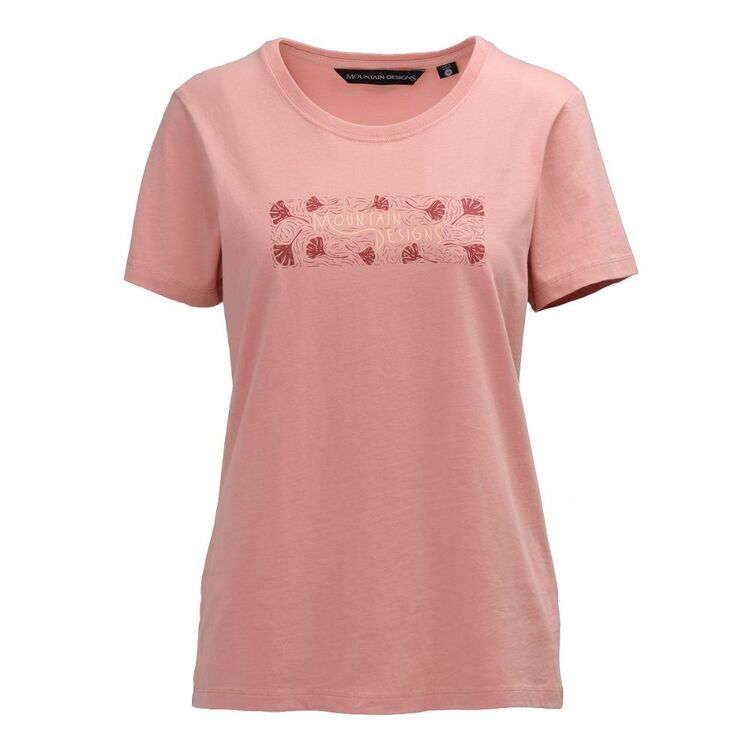 Mountain Designs Women's Australus Short Sleeve Tee Rosette