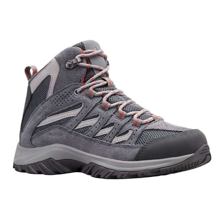 Columbia Women's Crestwood Waterproof Mid Hiking Boots Graphite & Daredevil