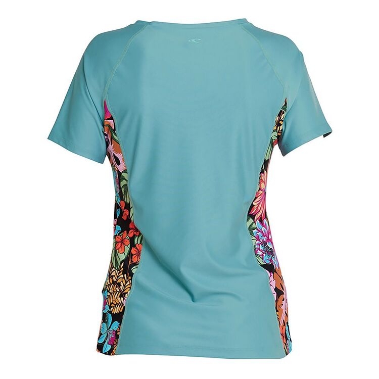 O'Neill Women's Moana Short Sleeve Rash Vest Reina Tropical