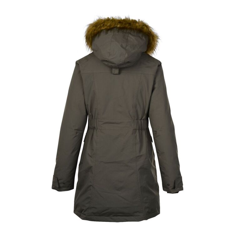 Cederberg Women's Mieke Waterproof Long Puffer Jacket Dark Khaki