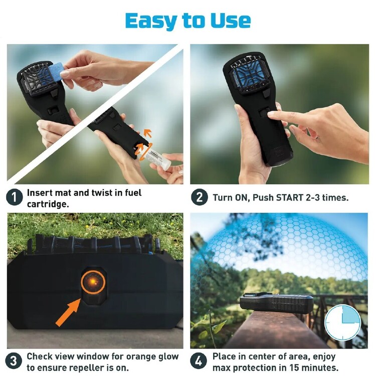 Thermacell MR300 Portable Mosquito Repeller Black
