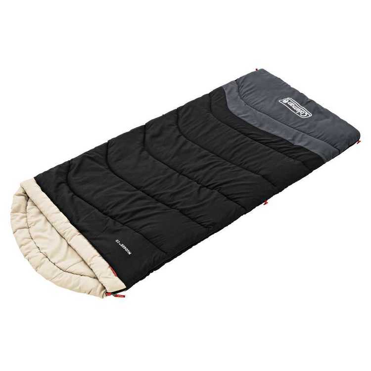 Coleman Mudgee Tall 0° Sleeping Bag Black Black & Grey