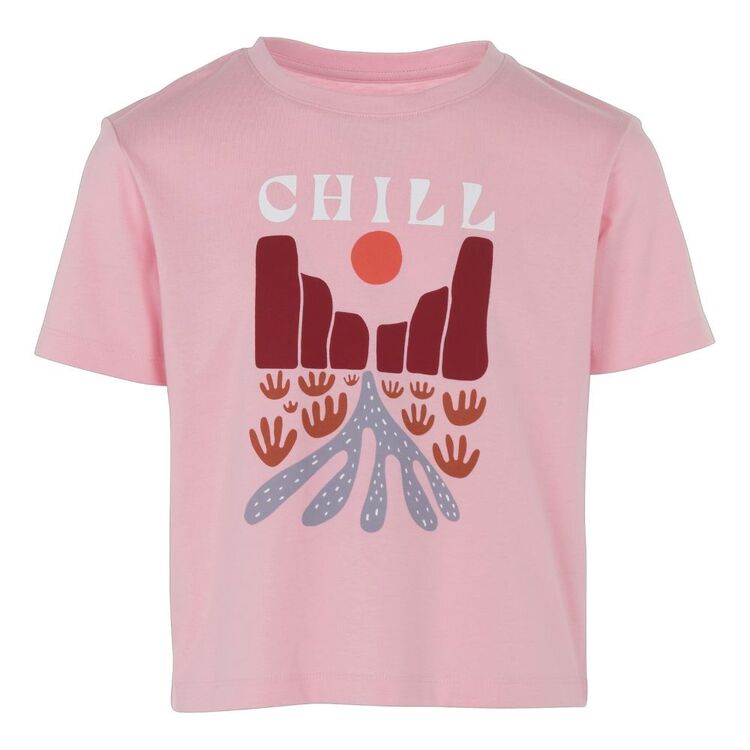 Cape Youth Girls Diamond Chill Tee Pink