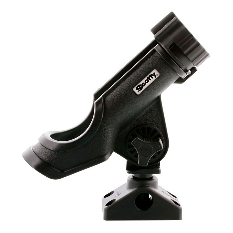 Scotty Powerlock Rod Holder, Black, with 0241 Side & Deck Mount Black