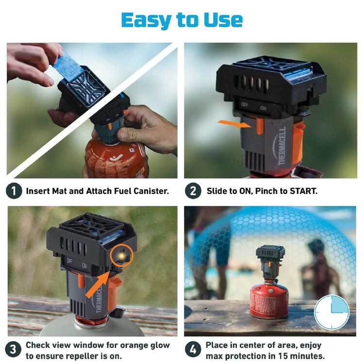Thermacell Backpacker Mosquito Repeller Grey