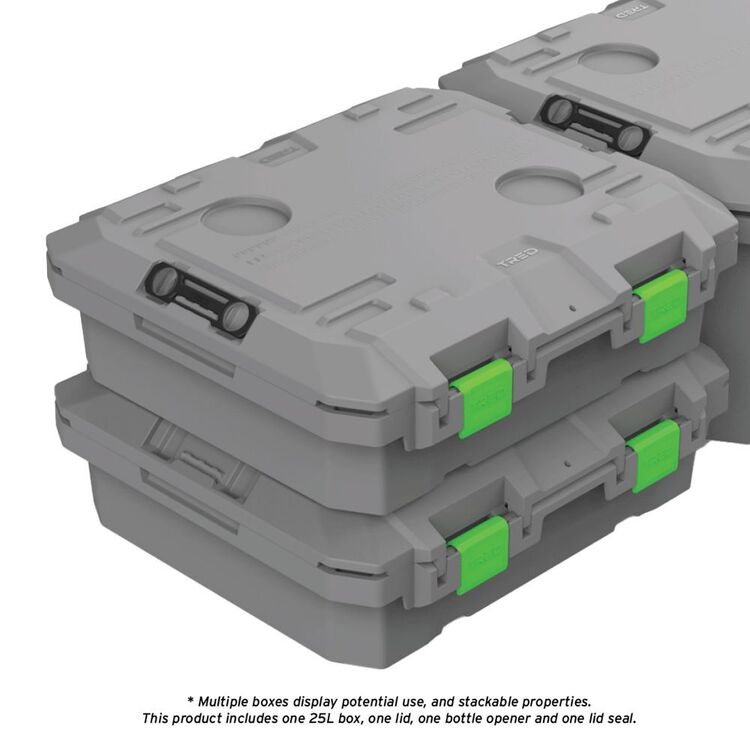 TRED 50-40 Shallow Storage Box 25L Grey 25 L