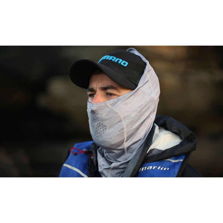 Shimano Shades Vented Face Gaiter Grey Dot Camo Grey