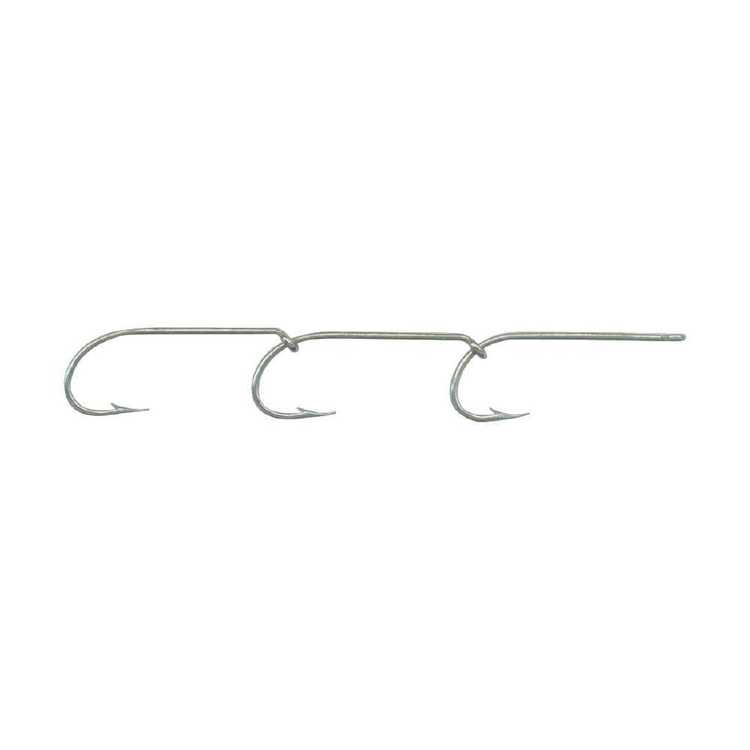 Mustad Pre-Rigged Ganged Hook 3 Hook 3 Sets Pack 2/0