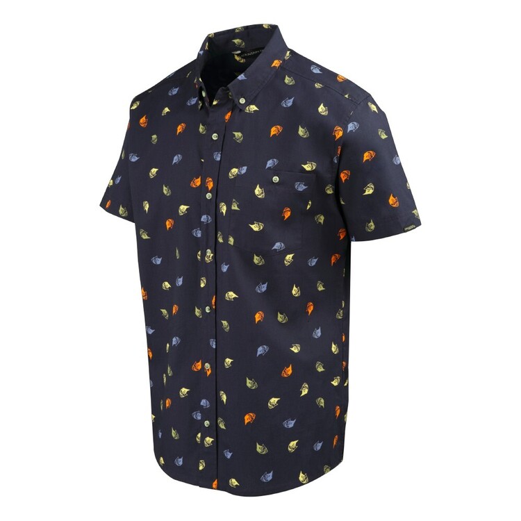 Mountain Designs Navy Men's Tonga Short Sleeve Shirt Navy / Tent