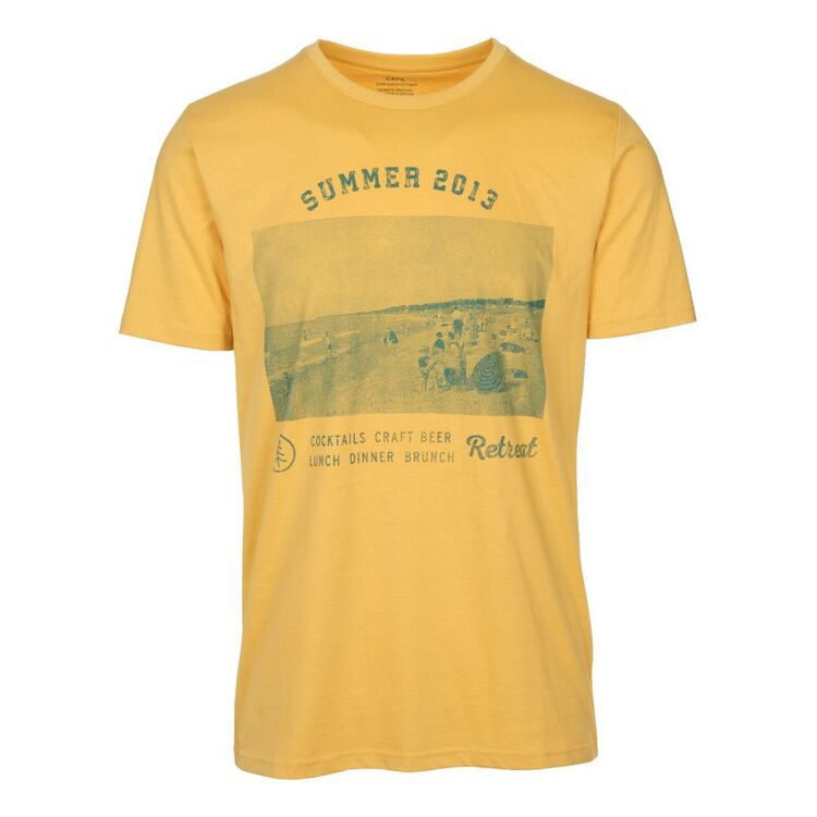 Cape Men's Photographic Tee Yellow