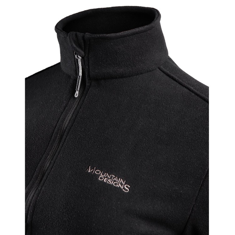 Mountain Designs Women's Navis Half Zip Fleece Jacket Black