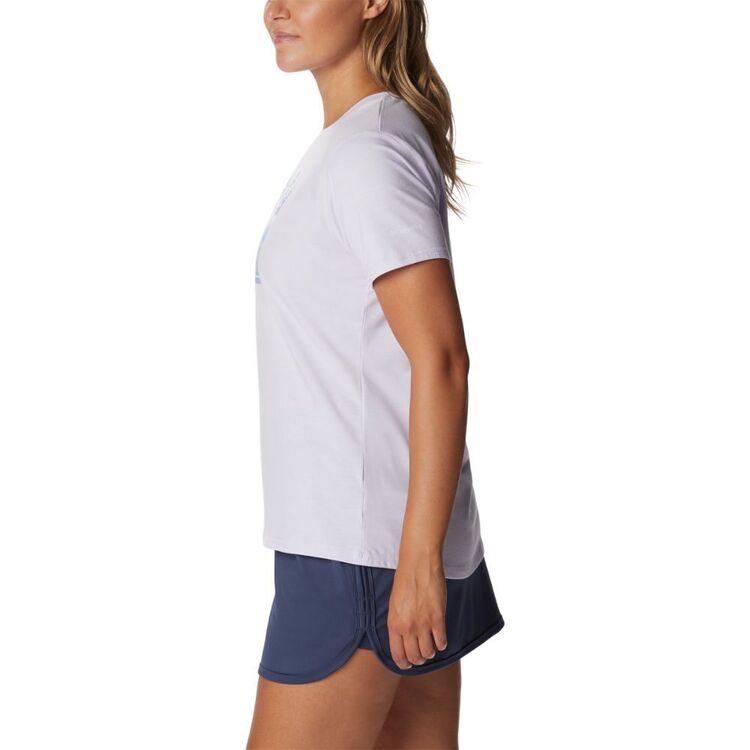 Columbia Women's Sun Trek Tee Purple Tint Heather
