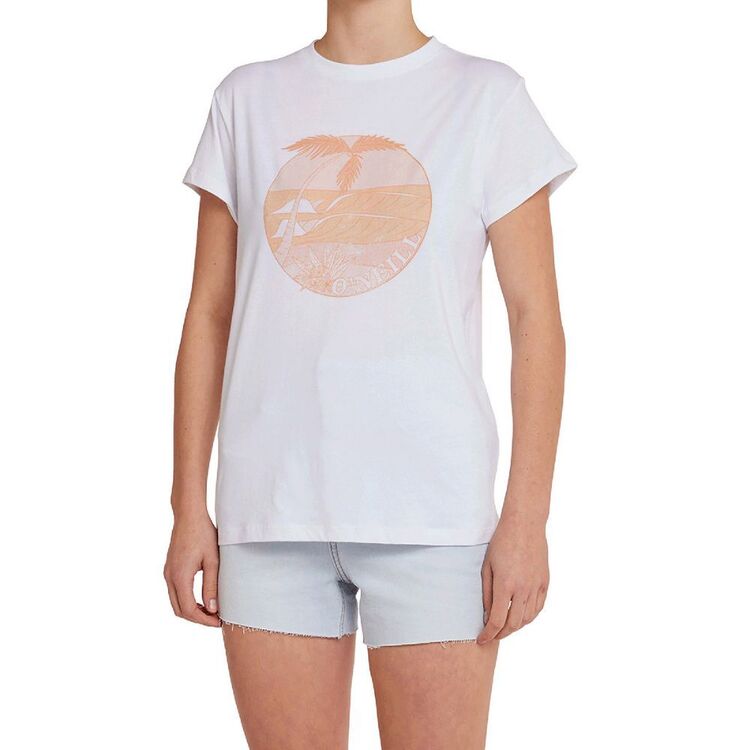 O'Neill Women's Palm Tree Tee White