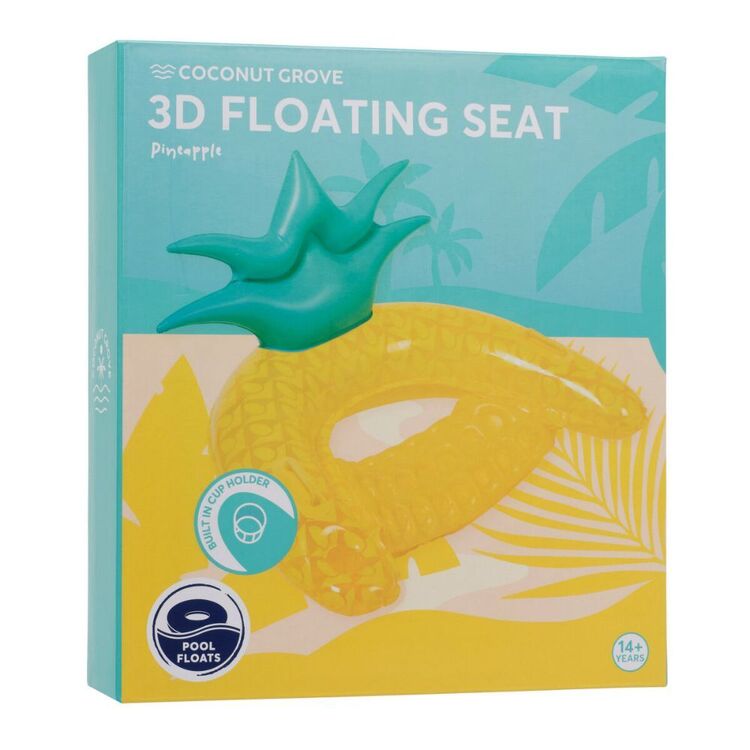 Coconut Grove 3D Tropicool Floating Seat Yellow & Green