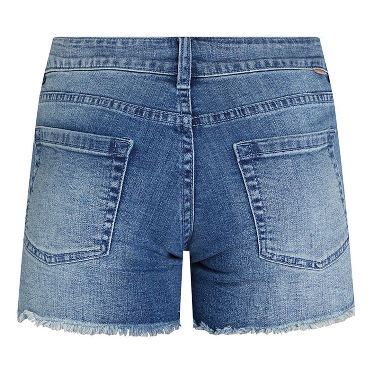 O'Neill Girls' Aiden Denim Shorts Blgx Blue Grass Wash